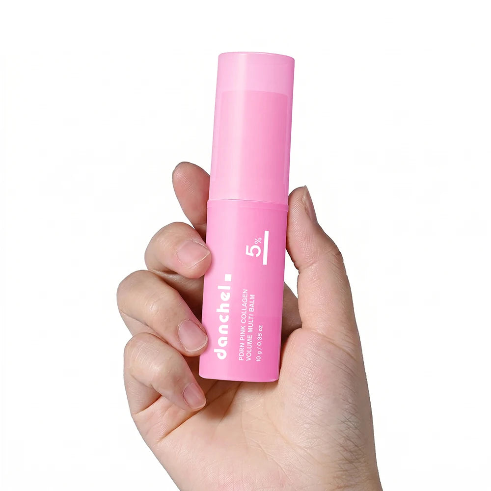 PDRN Pink Collagen Volume Multi Balm Deep Hydration Moisturization Brighten Skin Plump Smooth Radiant Portable Collagen Stick