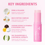 PDRN Pink Collagen Volume Multi Balm Deep Hydration Moisturization Brighten Skin Plump Smooth Radiant Portable Collagen Stick