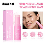 PDRN Pink Collagen Volume Multi Balm Deep Hydration Moisturization Brighten Skin Plump Smooth Radiant Portable Collagen Stick